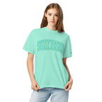 Sunkissed women's garment-dyed heavyweight t-shirt in a warm vintage washed tone