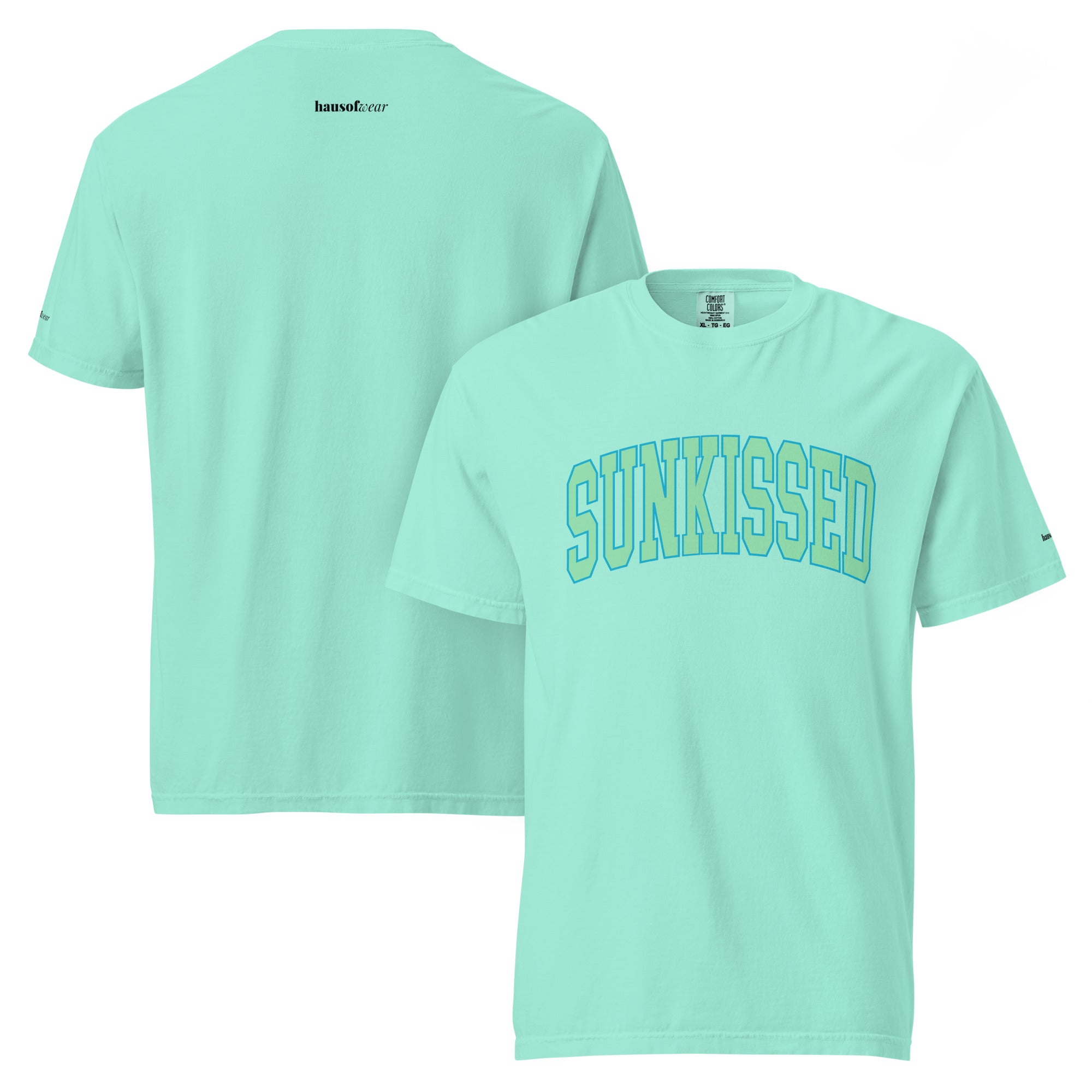 Sunkissed women's garment-dyed heavyweight t-shirt in a warm vintage washed tone