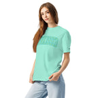 Sunkissed women's garment-dyed heavyweight t-shirt in a warm vintage washed tone