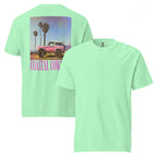 Coastal Cowgirl garment-dyed heavyweight unisex t-shirt with vintage washed finish on neutral background