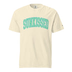 Sunkissed women's garment-dyed heavyweight t-shirt in a warm vintage washed tone