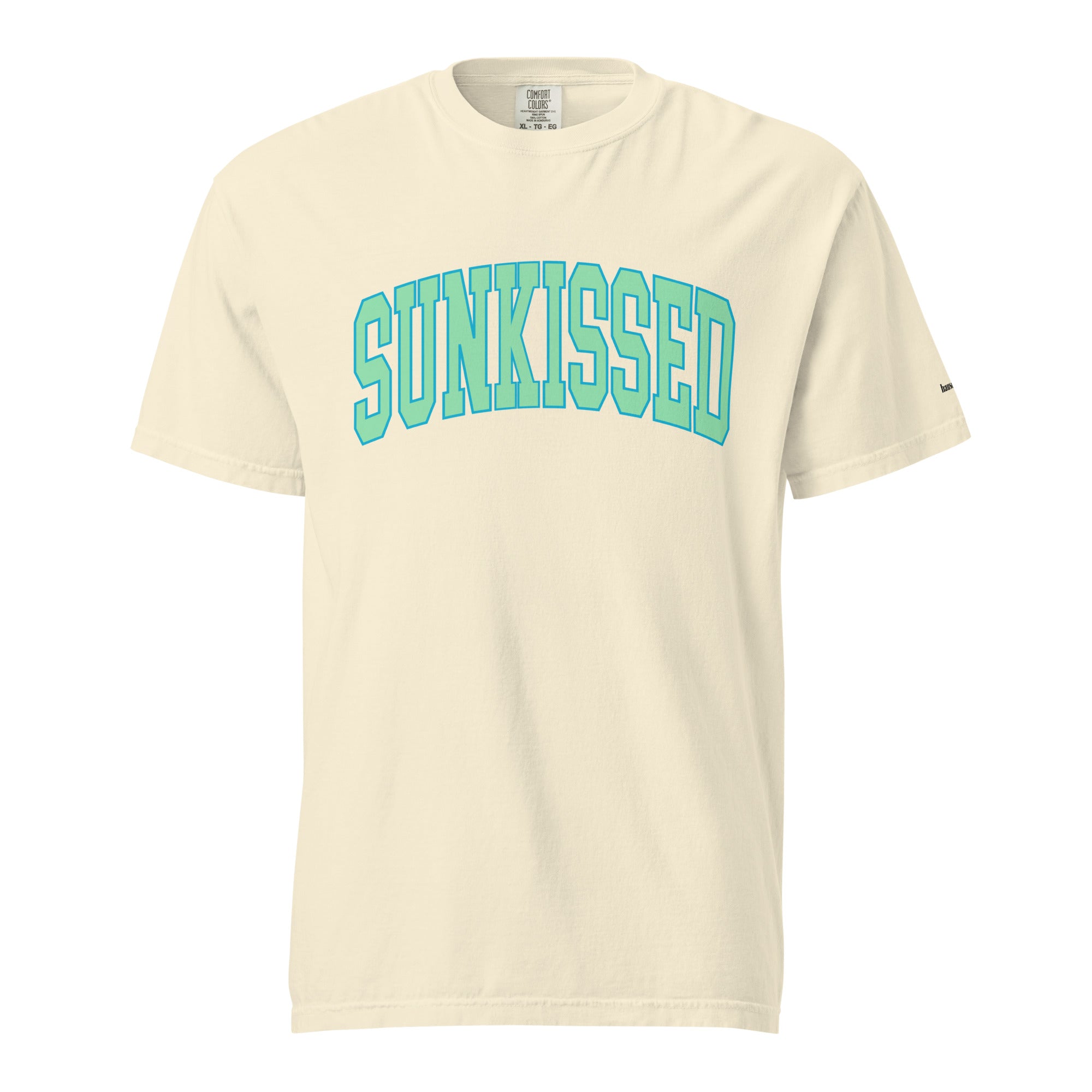 Sunkissed women's garment-dyed heavyweight t-shirt in a warm vintage washed tone