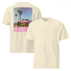 Coastal Cowgirl garment-dyed heavyweight unisex t-shirt with vintage washed finish on neutral background