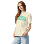 Sunkissed women's garment-dyed heavyweight t-shirt in a warm vintage washed tone