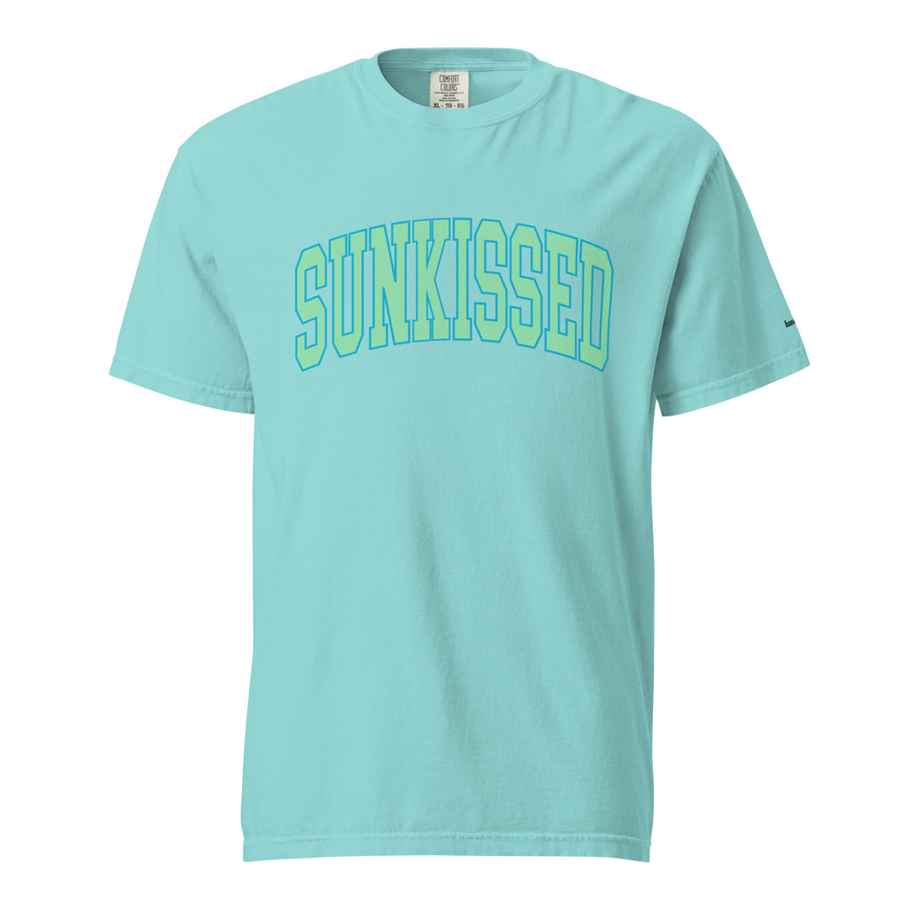 Sunkissed women's garment-dyed heavyweight t-shirt in a warm vintage washed tone