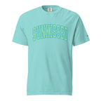 Sunkissed women's garment-dyed heavyweight t-shirt in a warm vintage washed tone