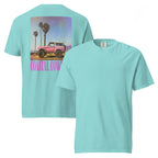 Coastal Cowgirl garment-dyed heavyweight unisex t-shirt with vintage washed finish on neutral background