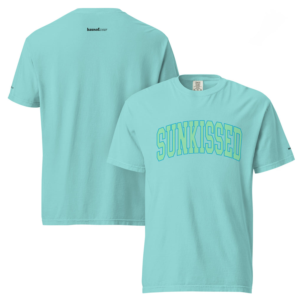 Sunkissed women's garment-dyed heavyweight t-shirt in a warm vintage washed tone