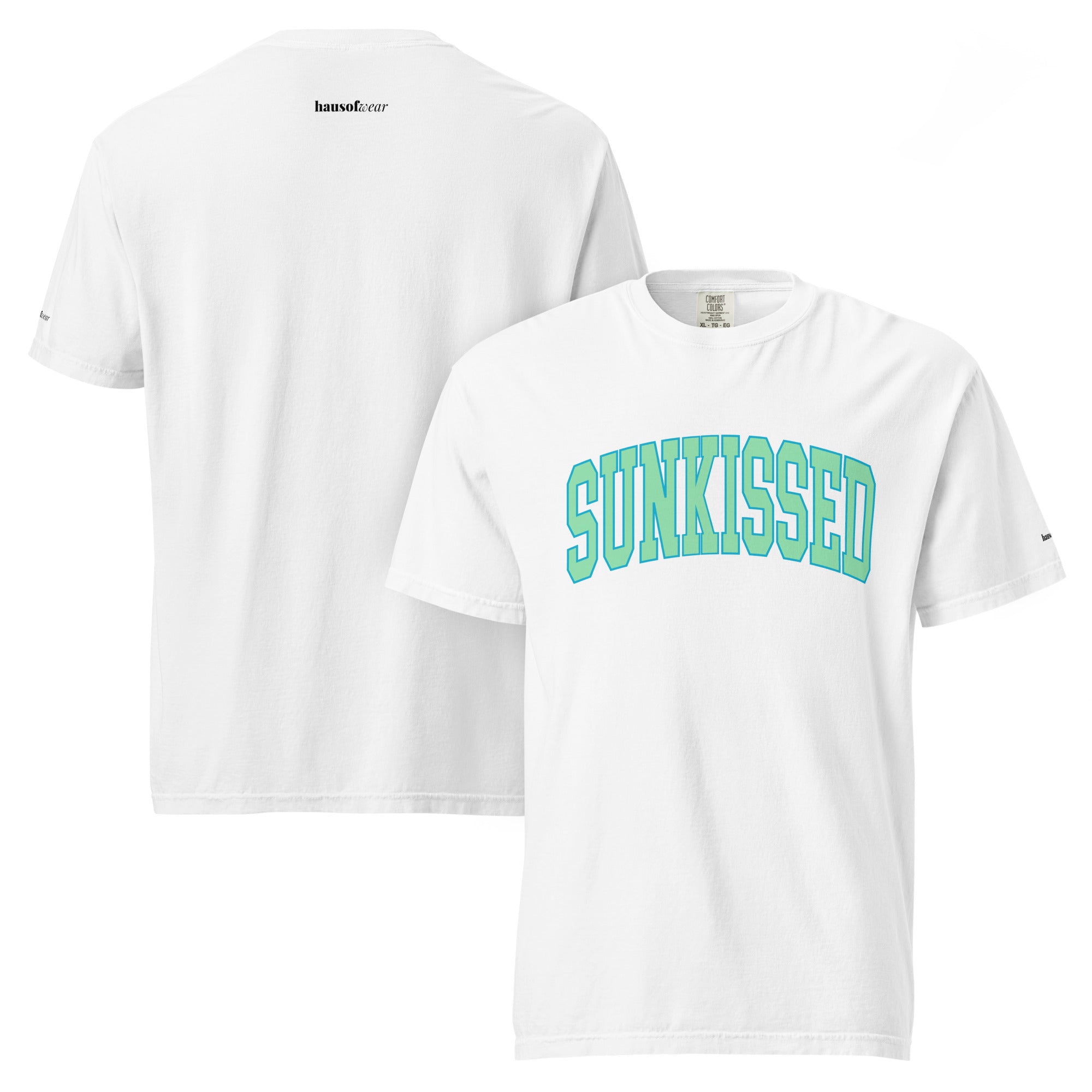 Sunkissed women's garment-dyed heavyweight t-shirt in a warm vintage washed tone
