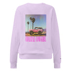 Coastal Cowgirl garment-dyed unisex sweatshirt in a warm washed tone laid flat