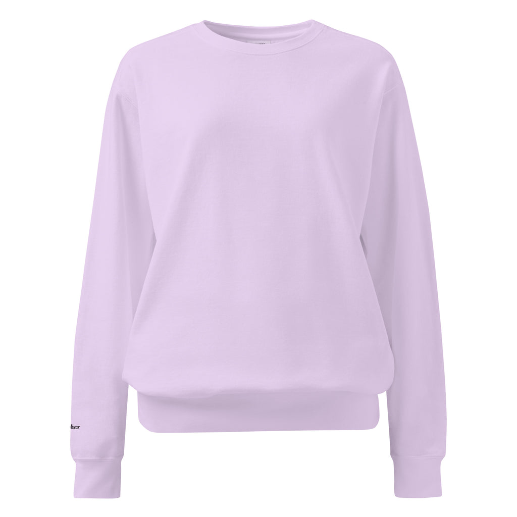 Coastal Cowgirl garment-dyed unisex sweatshirt in a warm washed tone laid flat