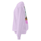 Coastal Cowgirl garment-dyed unisex sweatshirt in a warm washed tone laid flat