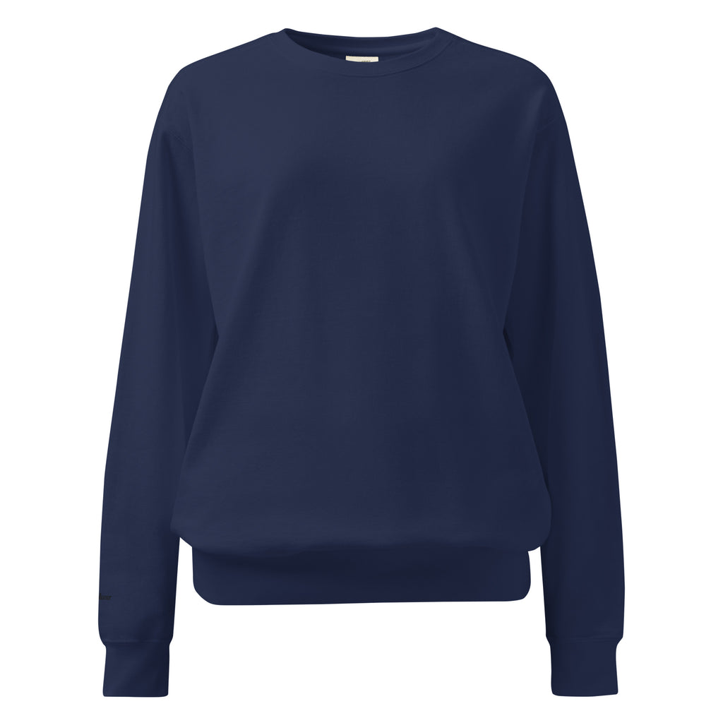 Coastal Cowgirl garment-dyed unisex sweatshirt in a warm washed tone laid flat