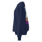 Coastal Cowgirl garment-dyed unisex sweatshirt in a warm washed tone laid flat