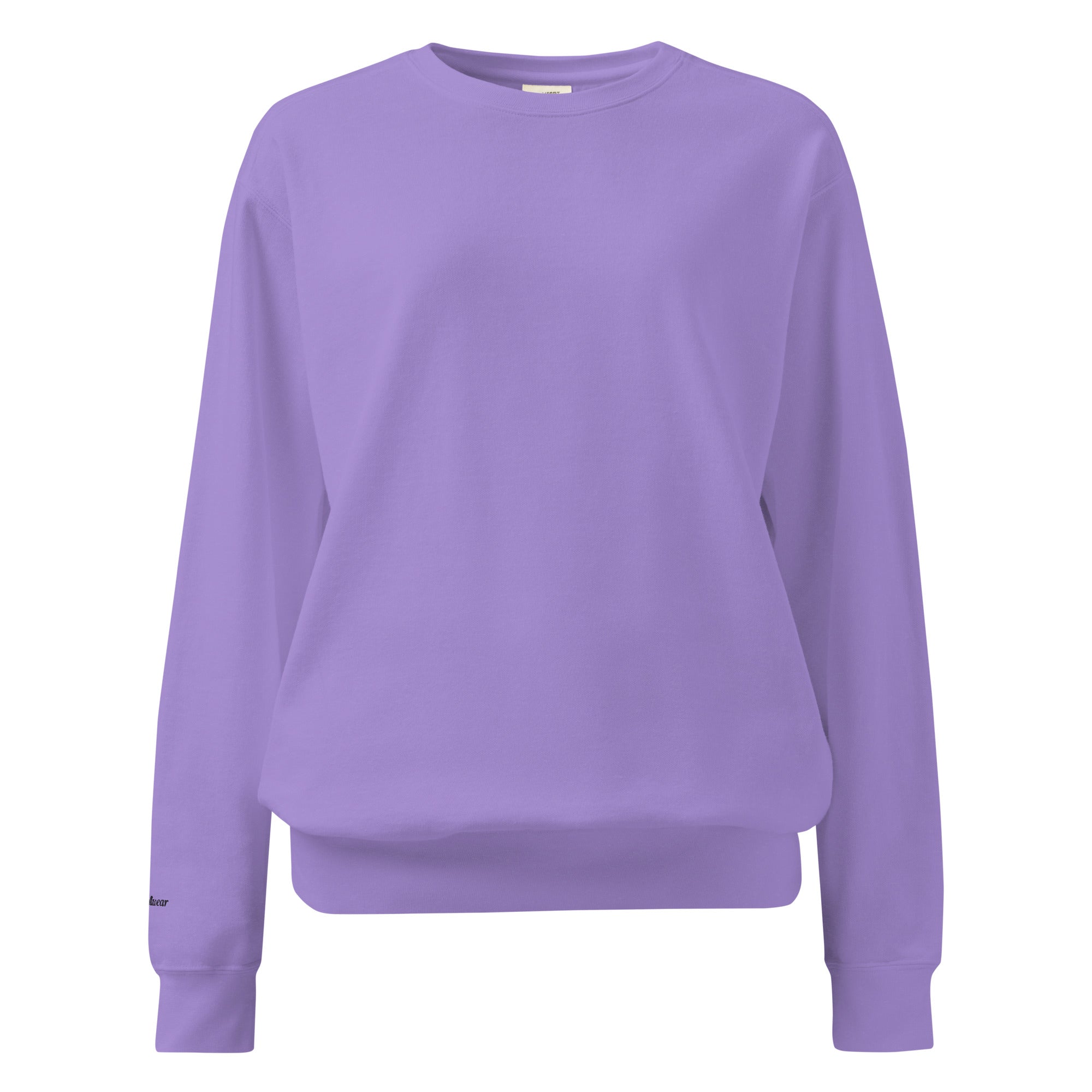 Coastal Cowgirl garment-dyed unisex sweatshirt in a warm washed tone laid flat