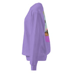 Coastal Cowgirl garment-dyed unisex sweatshirt in a warm washed tone laid flat