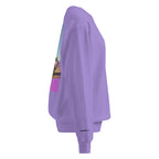 Coastal Cowgirl garment-dyed unisex sweatshirt in a warm washed tone laid flat