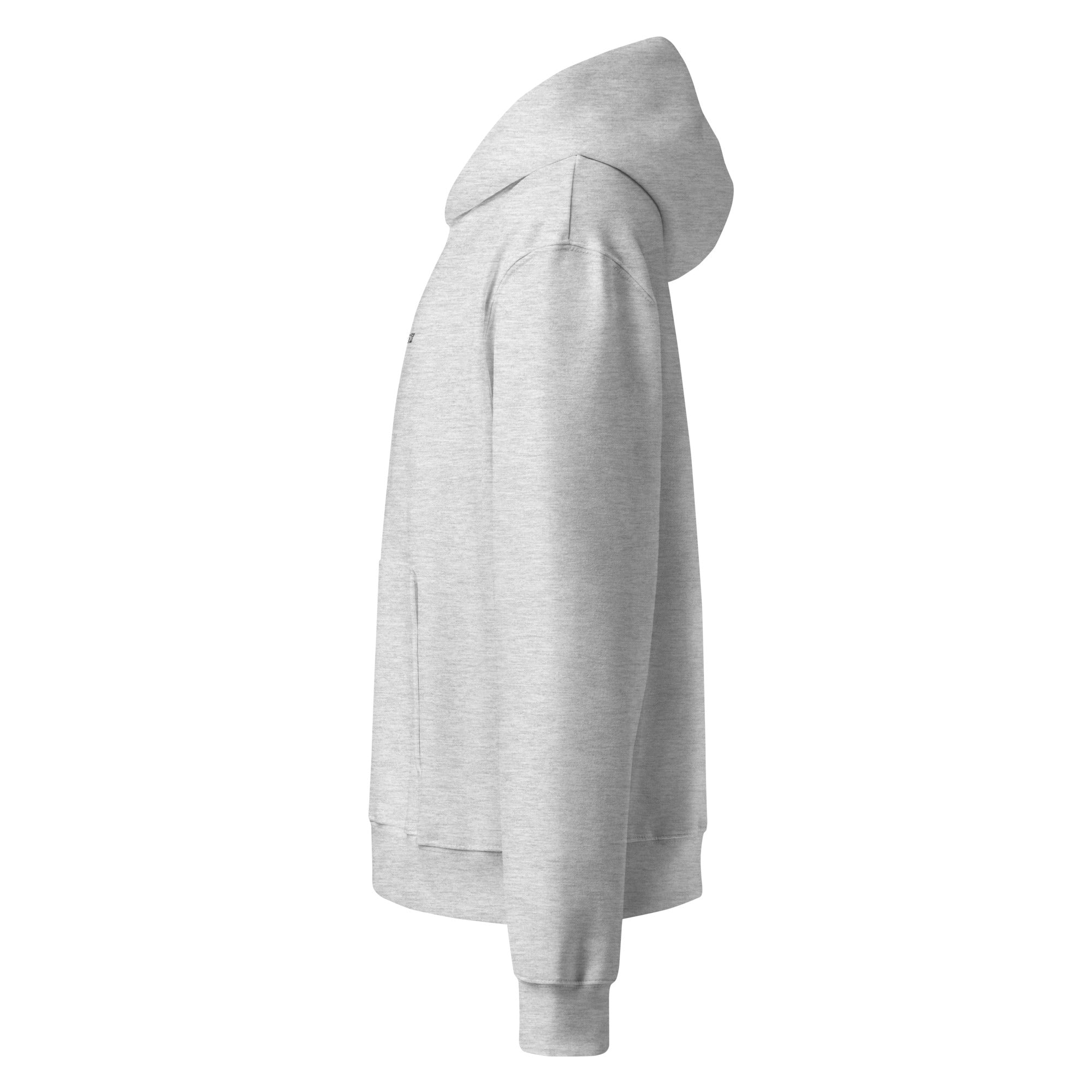 HausOfWear oversized heavyweight hoodie displayed in a relaxed flat lay on a neutral surface