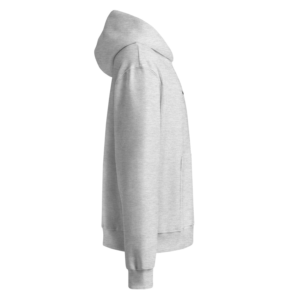 HausOfWear oversized heavyweight hoodie displayed in a relaxed flat lay on a neutral surface