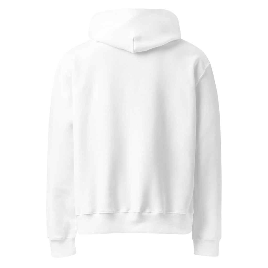 HausOfWear oversized heavyweight hoodie displayed in a relaxed flat lay on a neutral surface