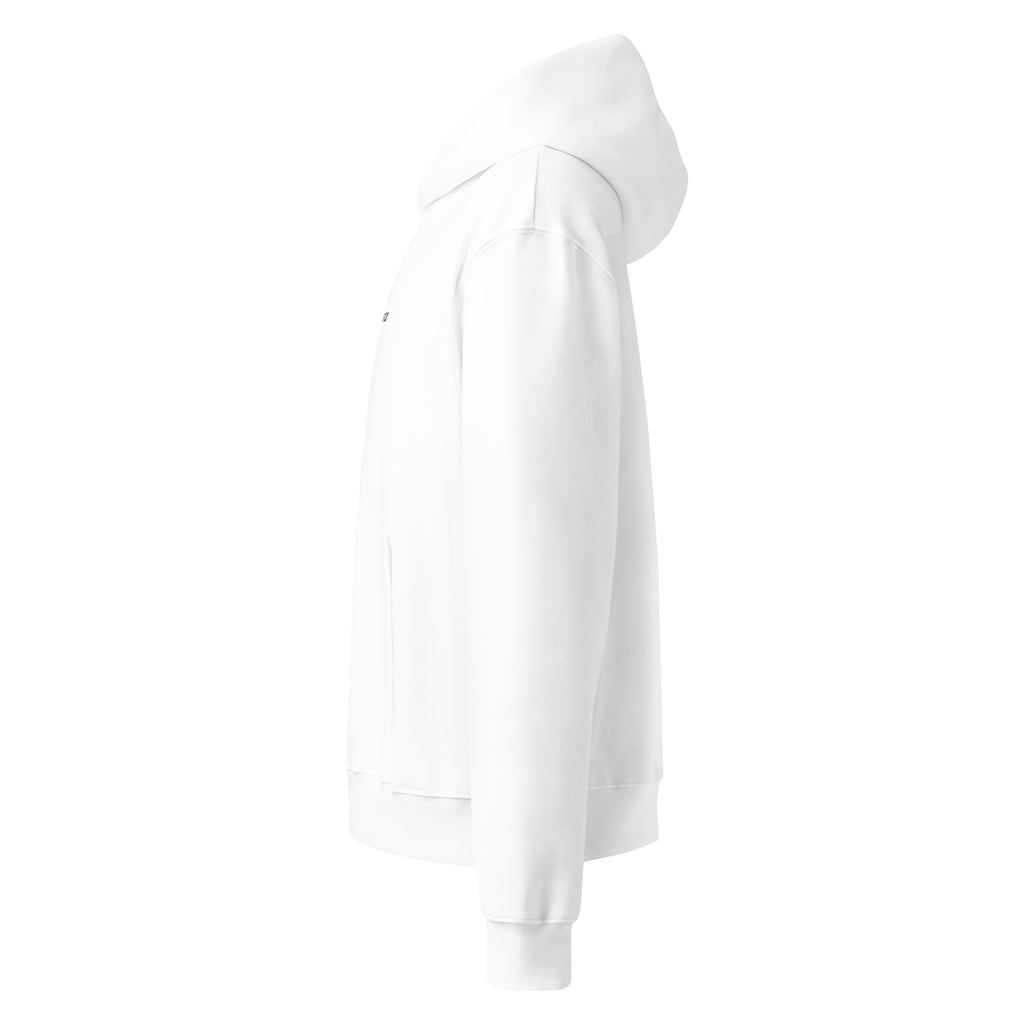 HausOfWear oversized heavyweight hoodie displayed in a relaxed flat lay on a neutral surface