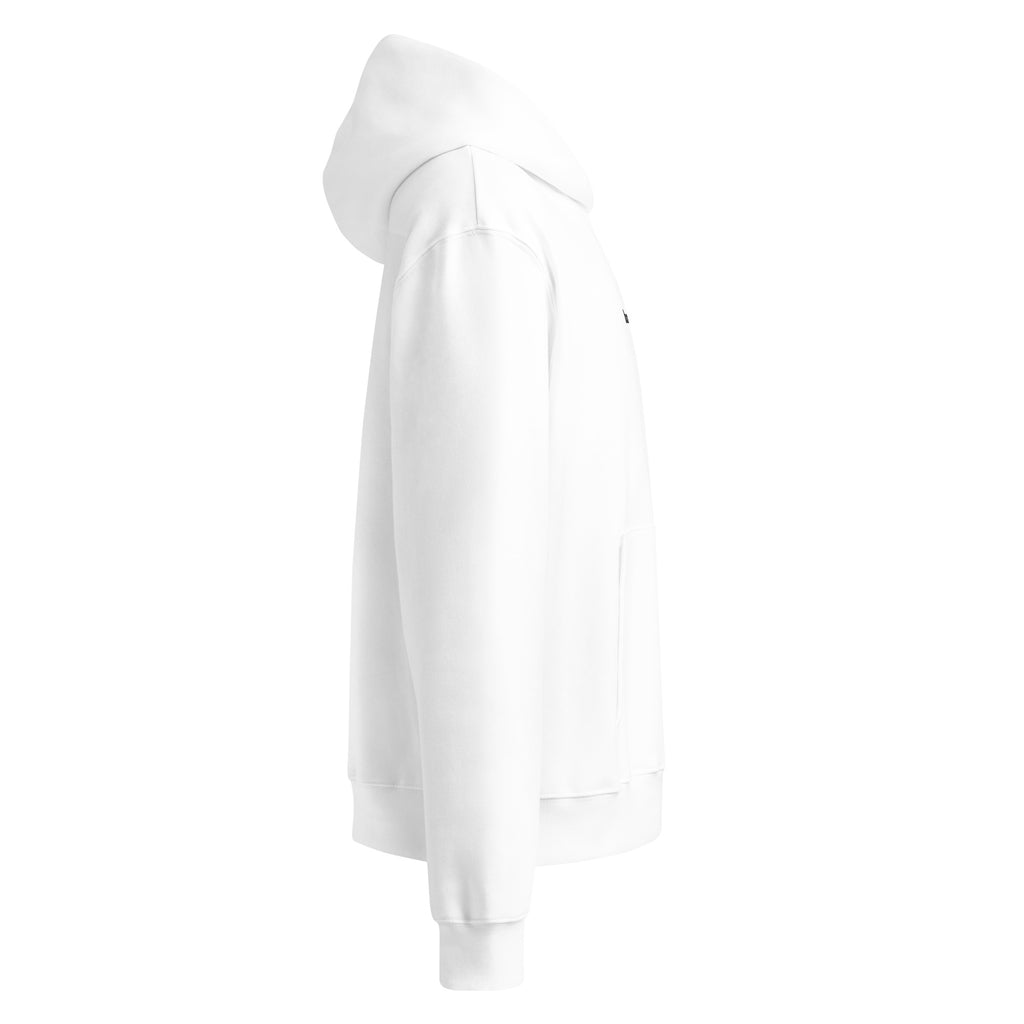 HausOfWear oversized heavyweight hoodie displayed in a relaxed flat lay on a neutral surface