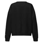 Darlin' script graphic women's organic crew neck sweatshirt in a cozy flat lay setup